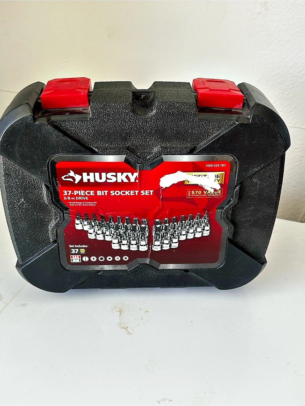 Husky 37-Piece Bit Socket Set Black & Silver